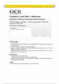 OCR GCSE (9–1) History B (Schools History Project) J411/17 Migrants to Britain, c.1250 to present with The Norman Conquest, 1065–1087 JUNE 2024 Combined Question Paper and Mark Scheme