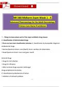 NR568 / NR 568 Midterm Exam (Latest 2025 / 2026): Advanced Pharmacology for the AGPCN Tested Questions with Verified Answers - Chamberlain