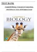 Complete Test Bank for Campbell Biology: Concepts and Connections, 10th Edition by Taylor, Simon, Dickey & Hogan, All Chapters 1 to 38 Covered, ISBN: 9780135269169 (100% Verified Edition)