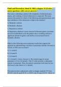 Fluid and Electrolyte, blood & ABGs-chapter 19 (Evolve, notes) questions with correct answers