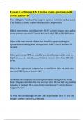 Fisdap Cardiology EMT initial exam questions with correct answers.