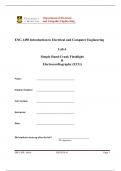 Introduction to electrical and computer engineering ENG1450 All Labs