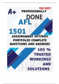 AFL1501 OCTOBER NOVEMBER PORTFOLIO (COMPLETE ANSWERS) Semester 2 2024 - DUE 12 November 2024