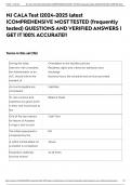 NJ CALA Test |2024-2025 latest |COMPREHENSIVE MOST TESTED (frequently tested) QUESTIONS AND VERIFIED ANSWERS | GET IT 100% ACCURATE!!