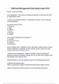 CISR Risk Management Exam Study Guide 2024