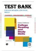 Test Bank For College Reading and Study Skills 14th Edition by Kathleen T. McWhorter (All Chapters Included)