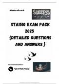 STA1510 EXAM PACK 2025  {DETAILED QUESTIONS AND ANSWERS }