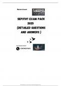 SEP3707 EXAM PACK 2025  {DETAILED QUESTIONS AND ANSWERS }