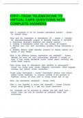 FPP2 - FROM TELEMEDICINE TO VIRTUAL CARE QUESTIONS WITH COMPLETE ANSWERS.