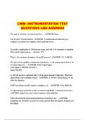 CNIM -INSTRUMENTATION TEST QUESTIONS AND ANSWERS