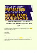 CDCR MAJOR 1/ CDCR Major 2 Exam Questions with Definitive Solutions/ 2024-2025.