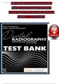 TEST BANK For Dental Radiography: Principles and Techniques 6th Edition by Joen Iannucci & Laura Jansen Howerton, Verified Chapters 1 - 35, Complete Newest Version