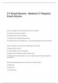 CT Board Review - Medical CT Registry Exam Review Questions and Answers