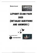 LCP4807 EXAM PACK 2025  {DETAILED QUESTIONS AND ANSWERS }