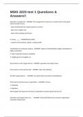 MSIS 3223 test 1 Questions & Answers!!