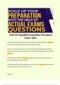 CON 237 Simplified Acquisition Procedures Exam/ Q&A.  