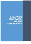 D184 WGU Standard-Based Assessment