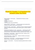 Praxis PLT Grades: 7-12 Questions And Answers Latest Top Score.