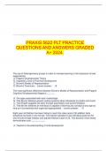  PRAXIS 5622 PLT PRACTICE QUESTIONS AND ANSWERS GRADED A+ 2024.