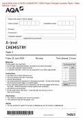 Actual 2024 AQA GCSE COMBINED SCIENCE: TRILOGY 8464/C/1F Chemistry Paper 1F Merged Question Paper + Mark Scheme + Insert