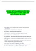 DEATH OF A SALESMAN TRAGIC TERMS (AQA A LEVEL ENGLISH LITERATURE B) TEST.