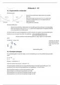 Samenvatting H9 + 11.1 & 11.3 - Wiskunde A