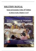 Solution Manual for Issues in Economics Today 10th Edition by Robert Guell, All Chapters 1 to 47 Covered, Verified Latest Edition, ISBN: 9781266220623