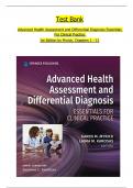 TEST BANK For Advanced Health Assessment and Differential Diagnosis Essentials for Clinical Practice 1st Edition Myrick, Verified Chapters 1 - 12, Complete Newest Version