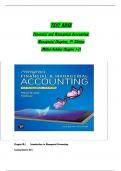 Test Bank Horngren's Financial & Managerial Accounting, The Financial Chapters, 7th Edition by Tracie Miller-Nobles, Brenda Mattison Chapter 1-15. with Appendix