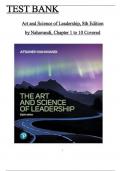 Test Bank for Art and Science of Leader..., 8th Edition by Afsaneh Nahavandi.