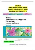 Test Bank for Dewitt’s Medical Surgical Nursing Concepts and Practice 4th Edition Stromberg / All Chapters 1-49 / Full Complete 2023