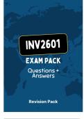 INV2601 Exam Pack Questions + Answers Revision Pack