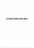 ICT2622 EXAM PACK 2025; Course Object Oriented Analysis (ICT2622)