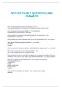 NSG552 EXAM 3 QUESTIONS AND ANSWERS