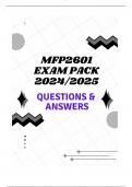 MFP2601 EXAM PACK 2025 (QUESTION & ANSWERS)