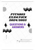 PYC4803 EXAM PACK 202/2025 (QUESTIONS & ANSWERS)