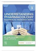 Test Bank for Understanding Pharmacology Essentials for Medication Safety, 3rd Edition by M. Linda Workman & LaCha | Complete Solution guide A+.