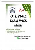 OTE2601 EXAM PACK 2025