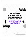 MIP2602 EXAM PACK 2024/2025 (QUESTIONS & ANSWERS)