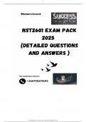 NST2601 EXAM PACK 2025  {DETAILED QUESTIONS AND ANSWERS }