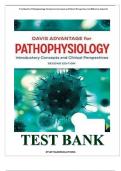 TEST BANK For Davis Advantage for Pathophysiology Introductory Concepts and Clinical Perspectives  2nd Edition ISBN No; 9780803694118 by Theresa M Capriotti, All Chapters 1- 42, (COMPLETE NEWEST VERSION 2024)