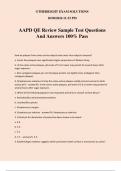 AAPD QE Review Sample Test Questions And Answers 100% Pass