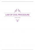 Law of Civil Procedure Summary