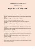 Biggby Test Exam Study Guide.