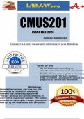 CMUS201 Essay Fall 2024 - DUE 25 November 2024