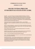 GRAND CENTRAL/PRELUDE FUNDAMENTALS EXAM STUDY GUIDE.