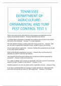 TENNESSEE DEPARTMENT OF AGRICULTURE: ORNAMENTAL AND TURF PEST CONTROL TEST 1