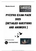 PYC3703 EXAM PACK 2025  {DETAILED QUESTIONS AND ANSWERS }