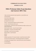 IMSA Workzone Safety Exam Questions And Answers 100% Pass