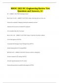 BDOC 2023 DC-Engineering Review Test Questions and Answers, A+